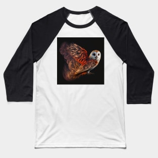 Barn Owl Wisps 03 Baseball T-Shirt